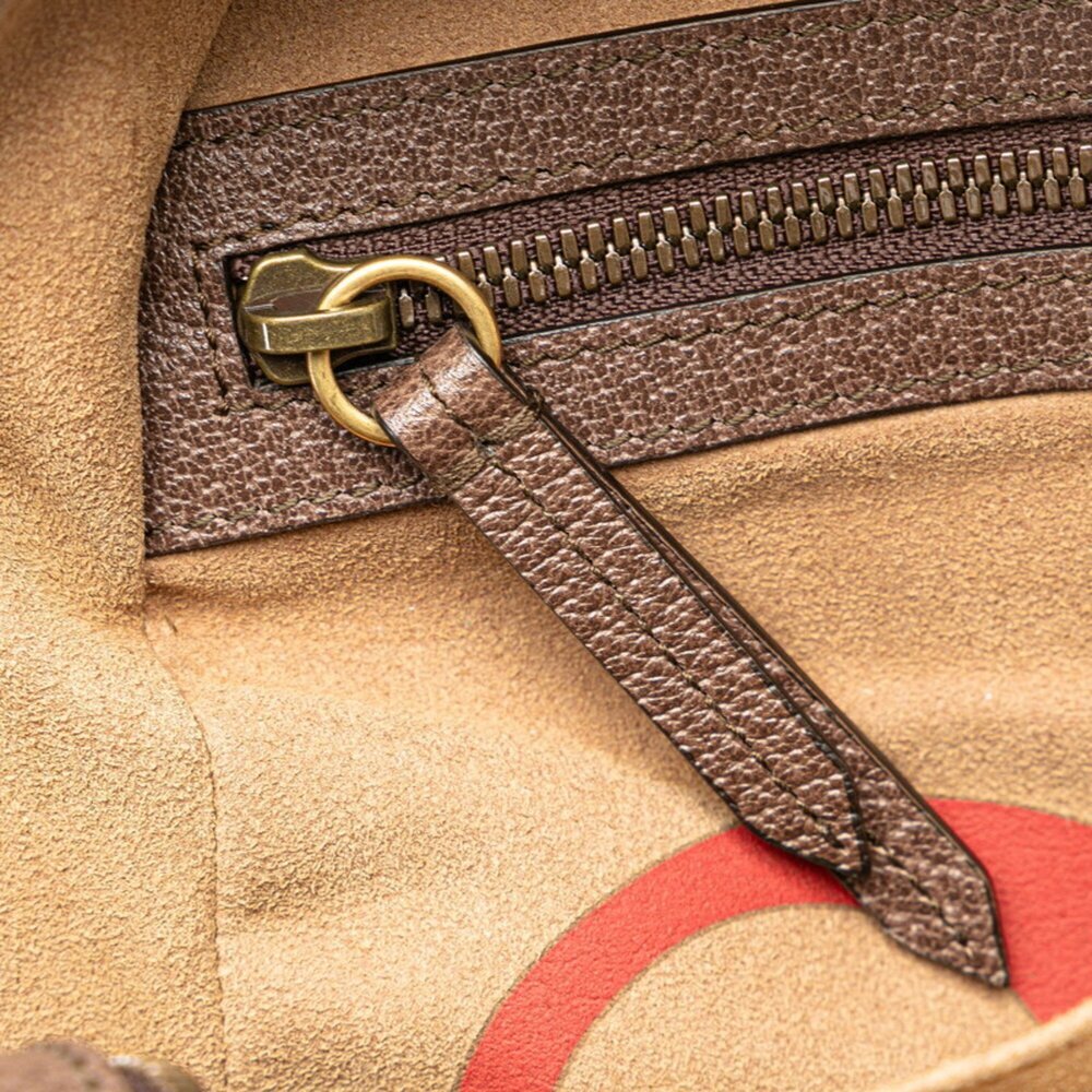 GUCCI Authentic Brown Leather Backpack - Picture 9 of 13